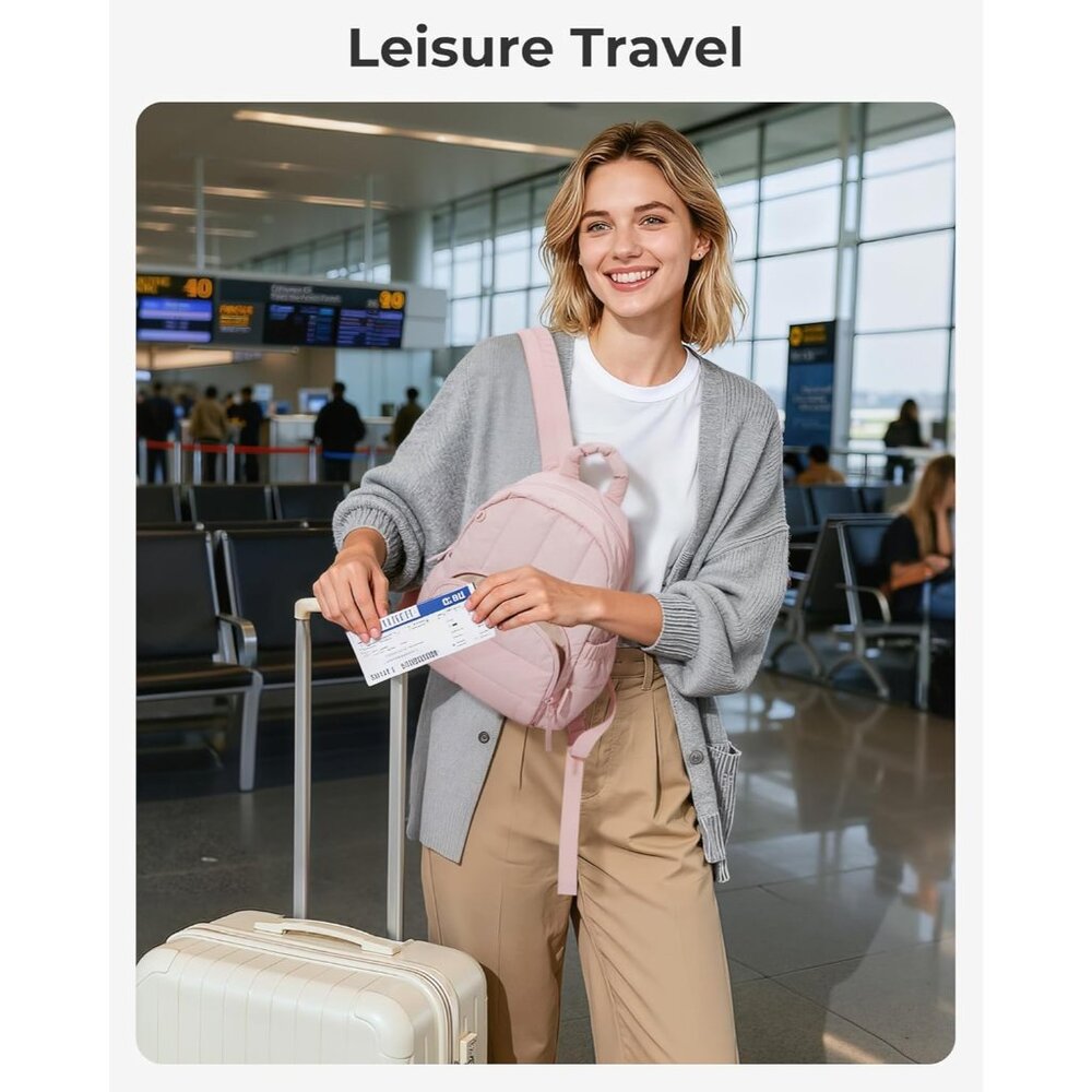 Trendy Adjustable Padded Mini Backpack For Women … - image 2